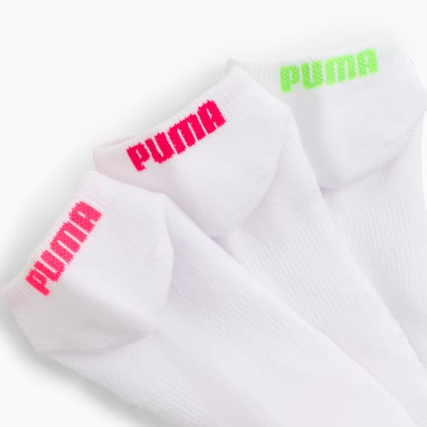 Big Kids Low Cut Socks [3 Pairs], WHITE / BRIGHT, extralarge